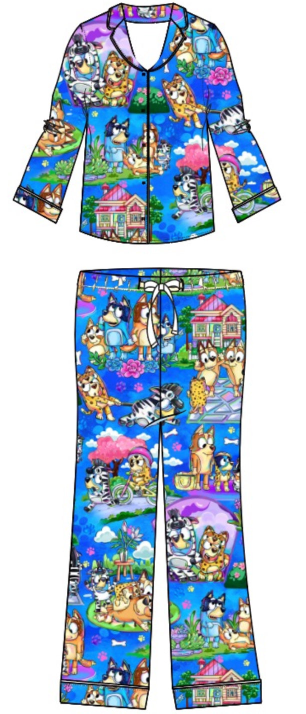 Grannies LS Mom Set Blue