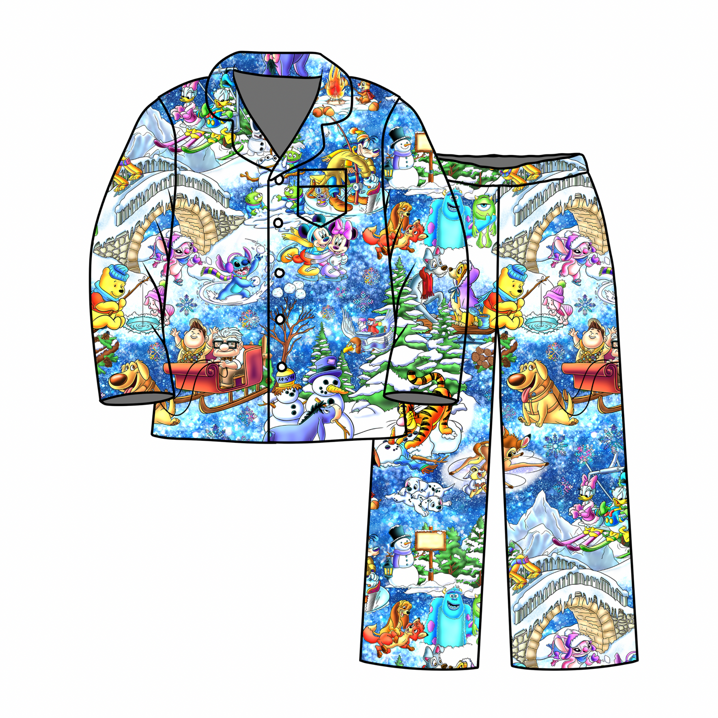 Magic on Ice: Adult LS and Pants Button-Down (ETA Early Nov.)