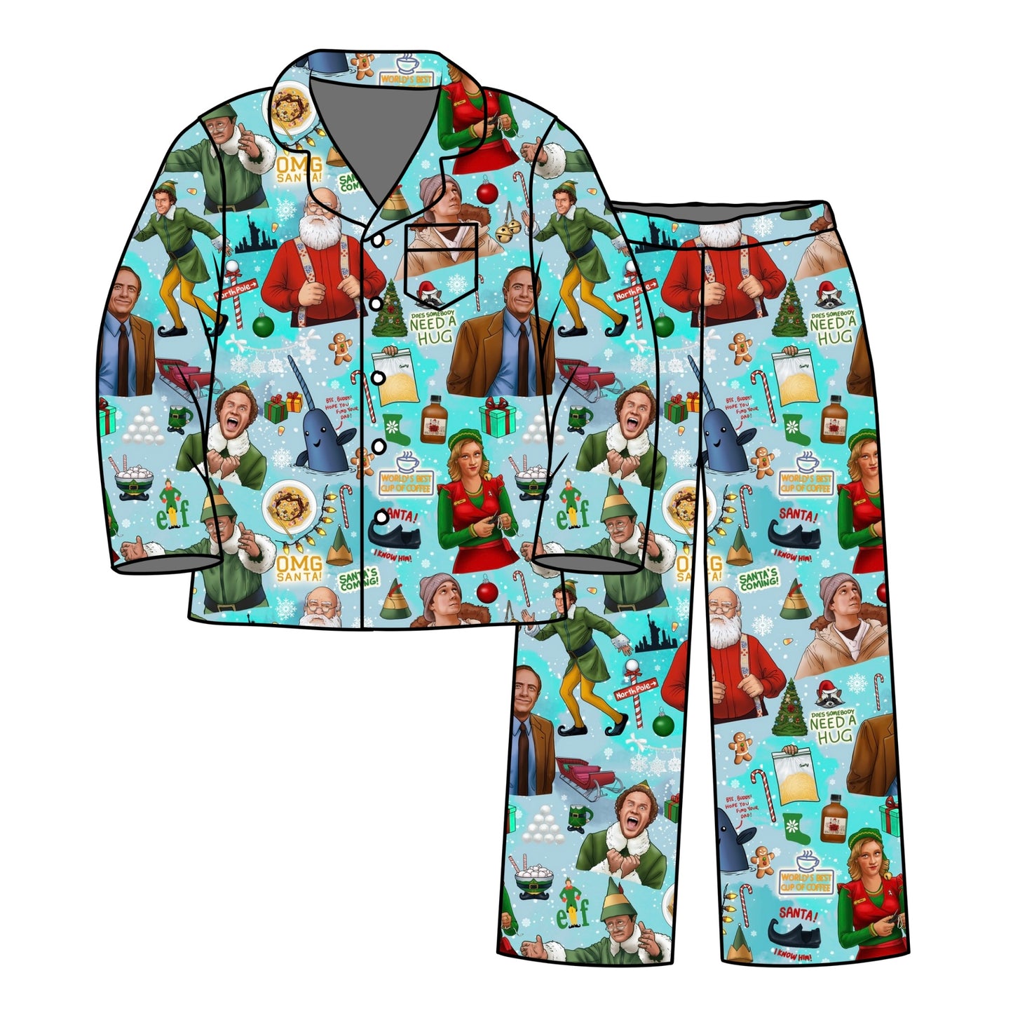 Elf: Kid's Ls and Pants Button-Down (eta early nov.)