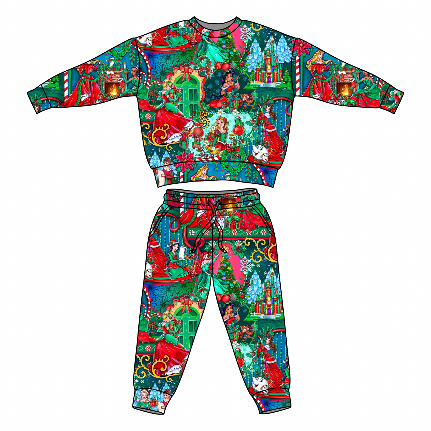 Royal Holiday: Flutter Sleeve FT Jogger Set (ETA Early Nov.)