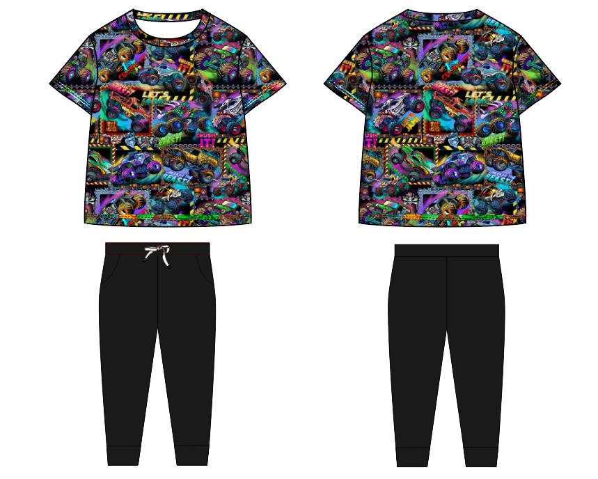 Black Truck SS Jogger Set