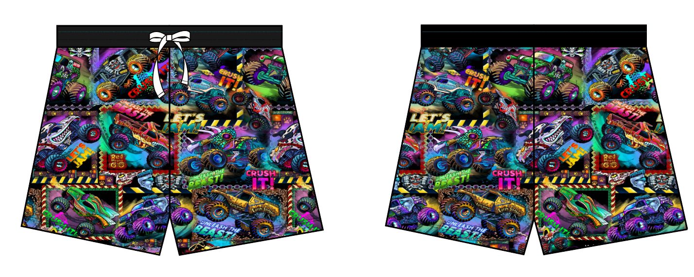 Black Truck Mens Shorts