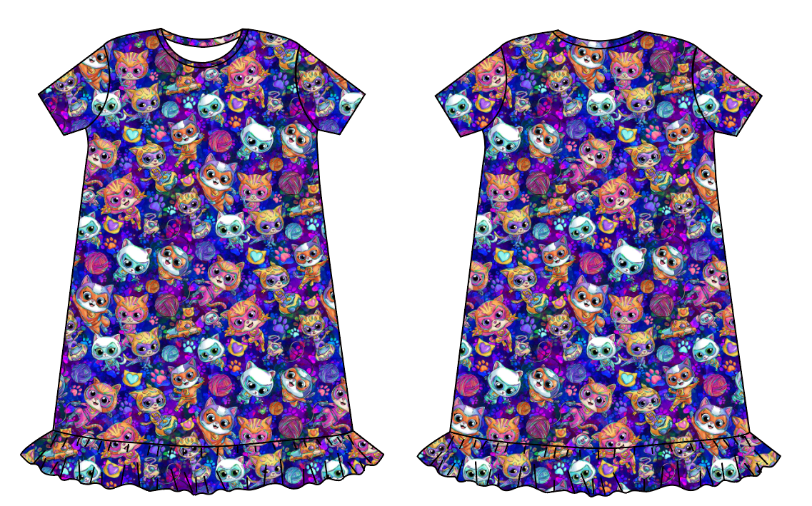 Super Kitties Girls Gown