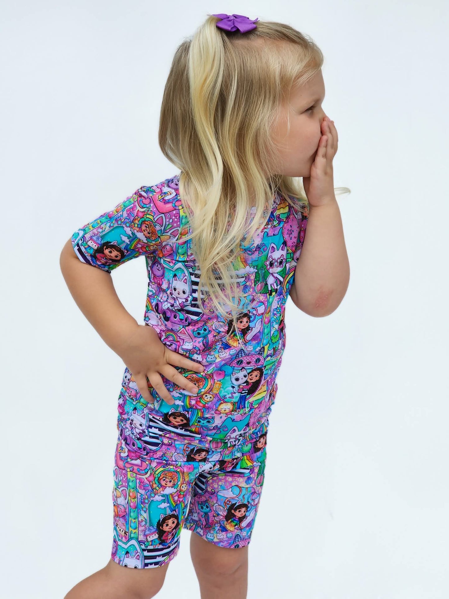Dollhouse Short Sleeve and Shorts PJS