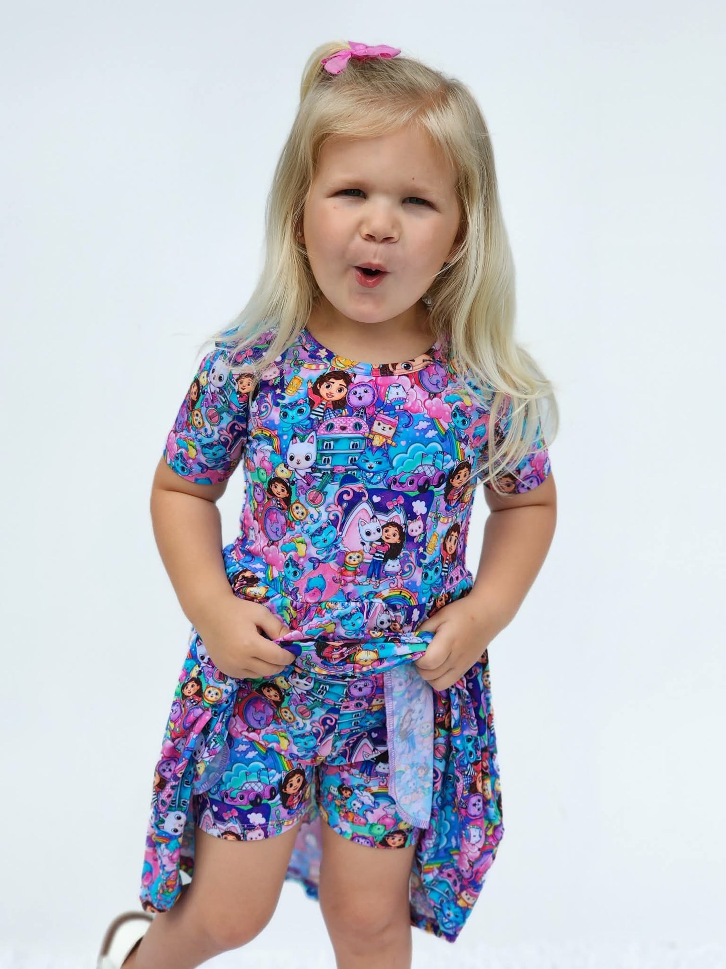 Kitty Crew Twirl Dress with Shorts