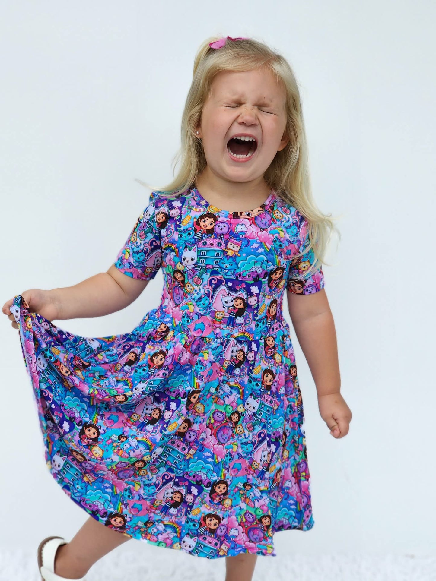 Kitty Crew Twirl Dress with Shorts