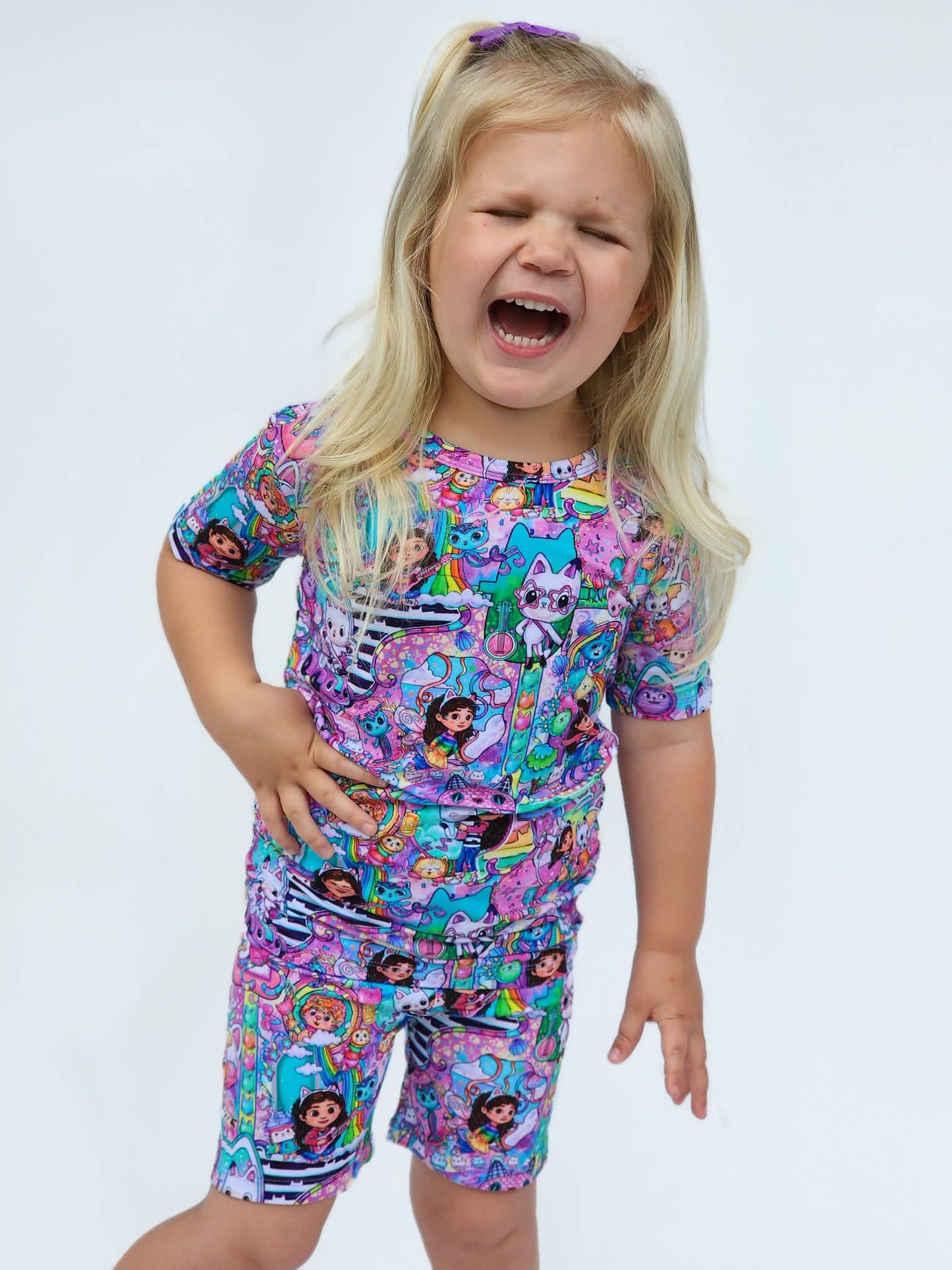 Dollhouse Short Sleeve and Shorts PJS