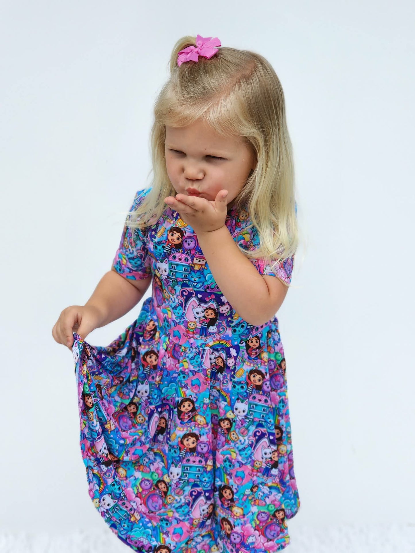 Kitty Crew Twirl Dress with Shorts