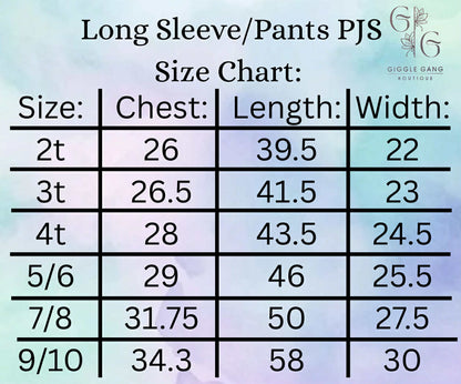 Size Charts