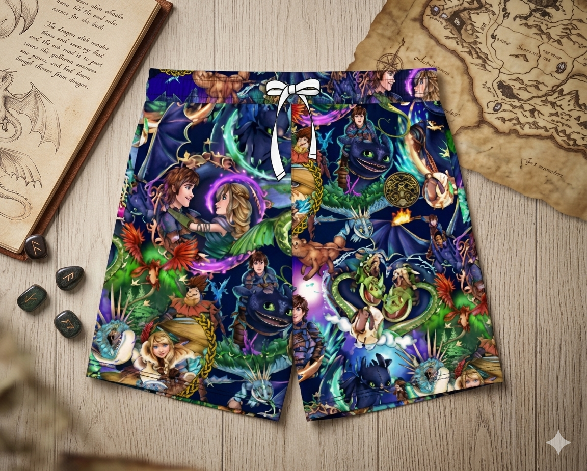 Dragon Friends Men's Shorts