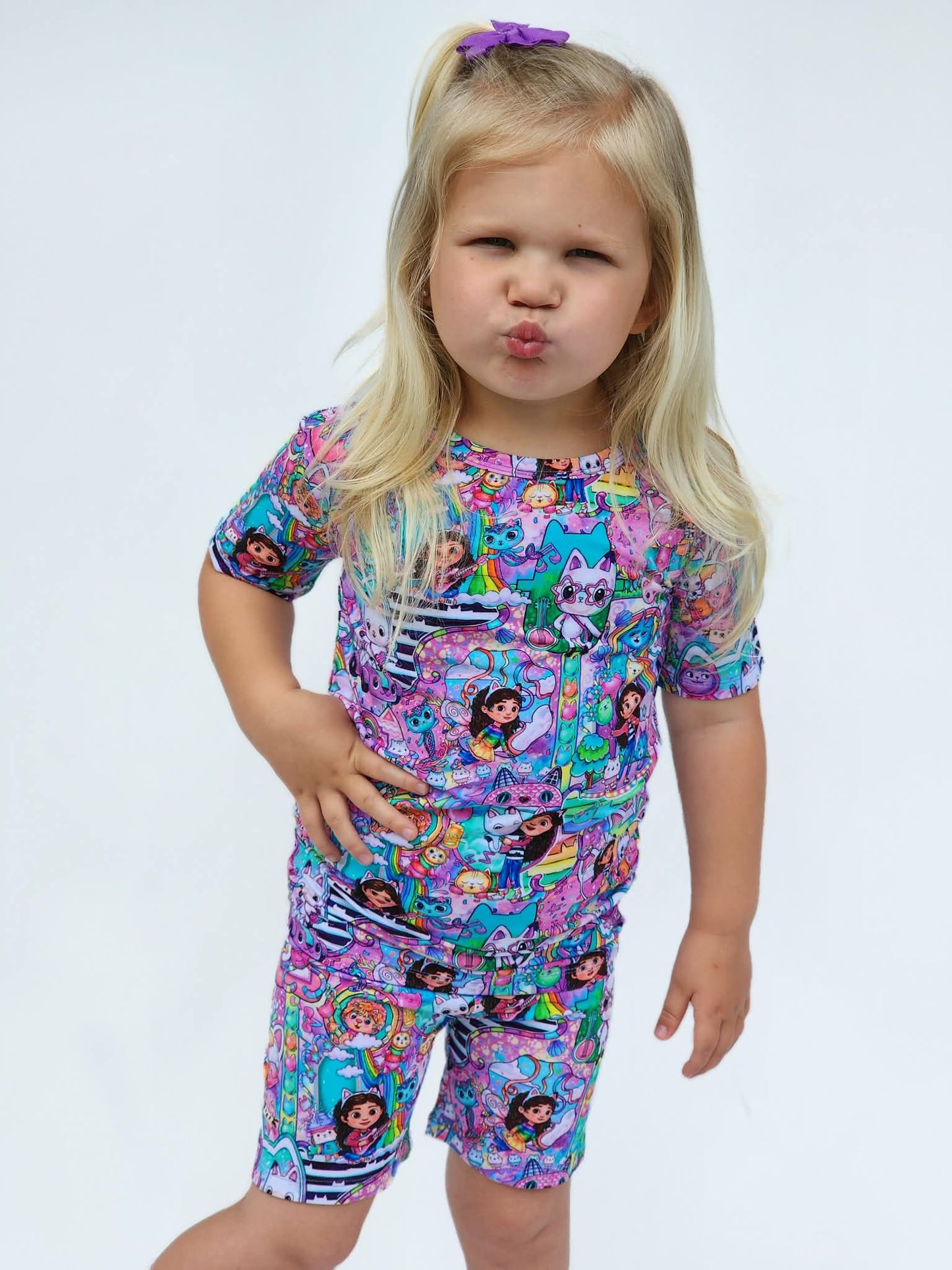 Dollhouse Short Sleeve and Shorts PJS