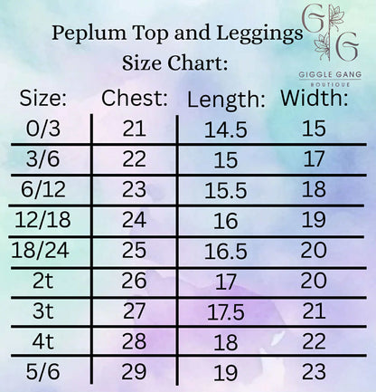 Size Charts