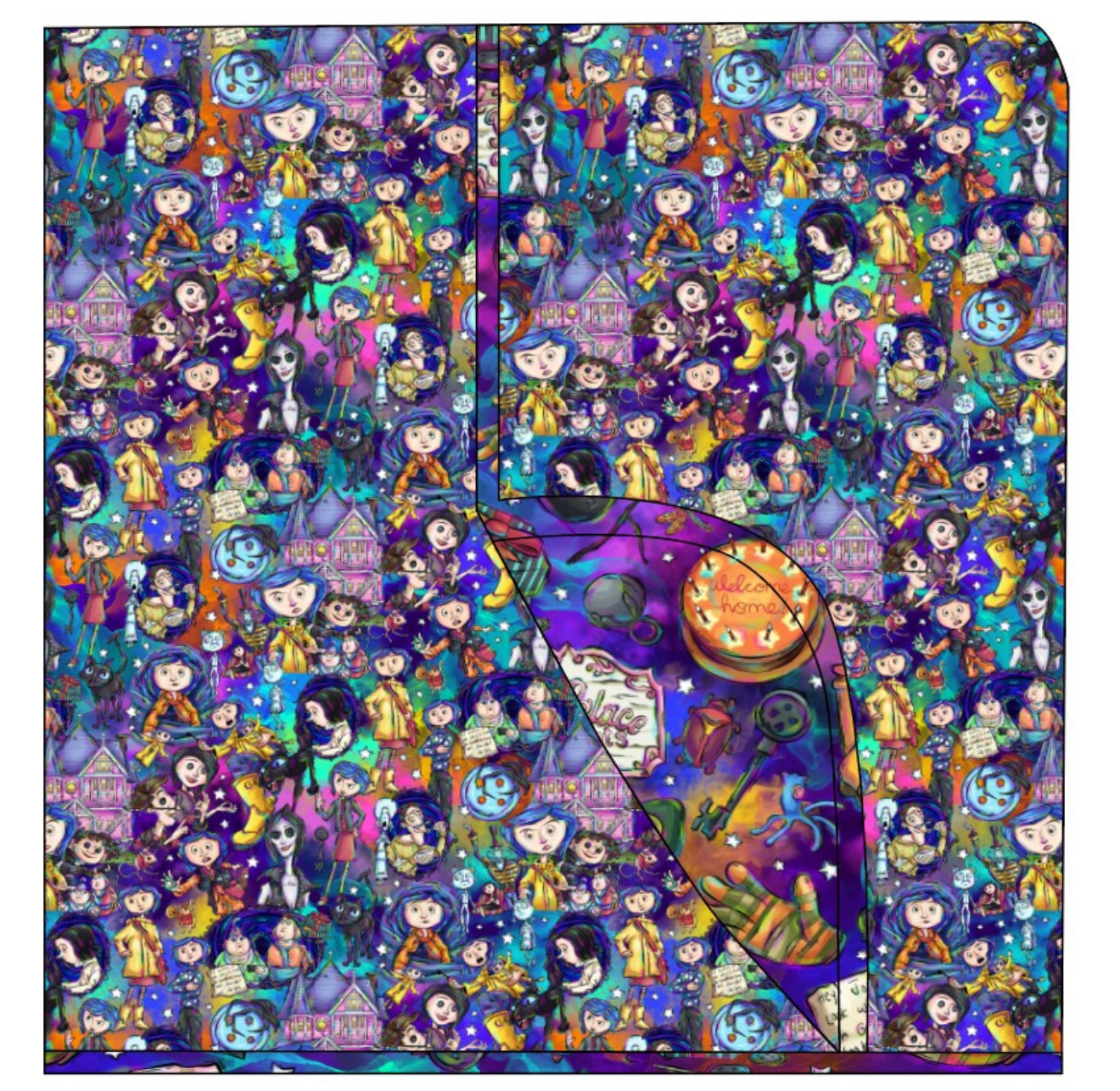 Button Eyed Dreams Blanket 60x80 2.5 Tog