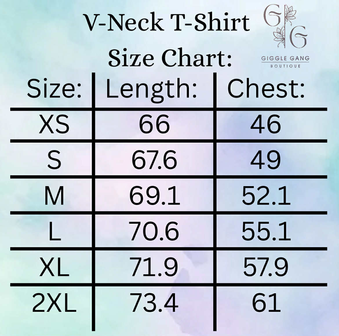 Size Charts