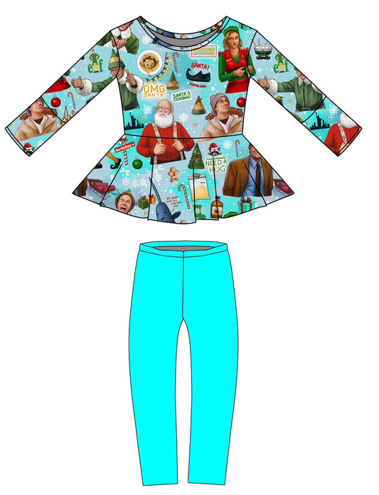Elf: Long Sleeve Peplum and Leggings (eta early nov.)