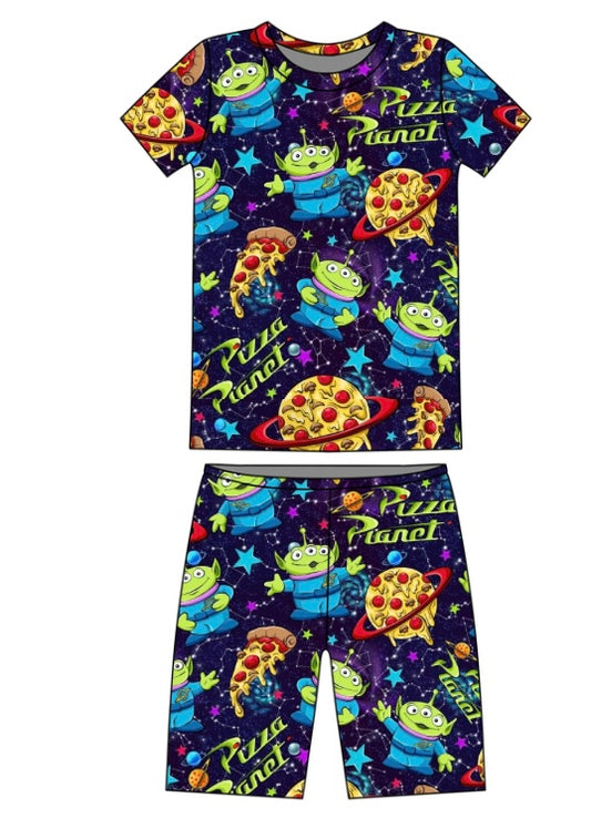 Pizza Planet: Short Sleeve and Shorts PJ