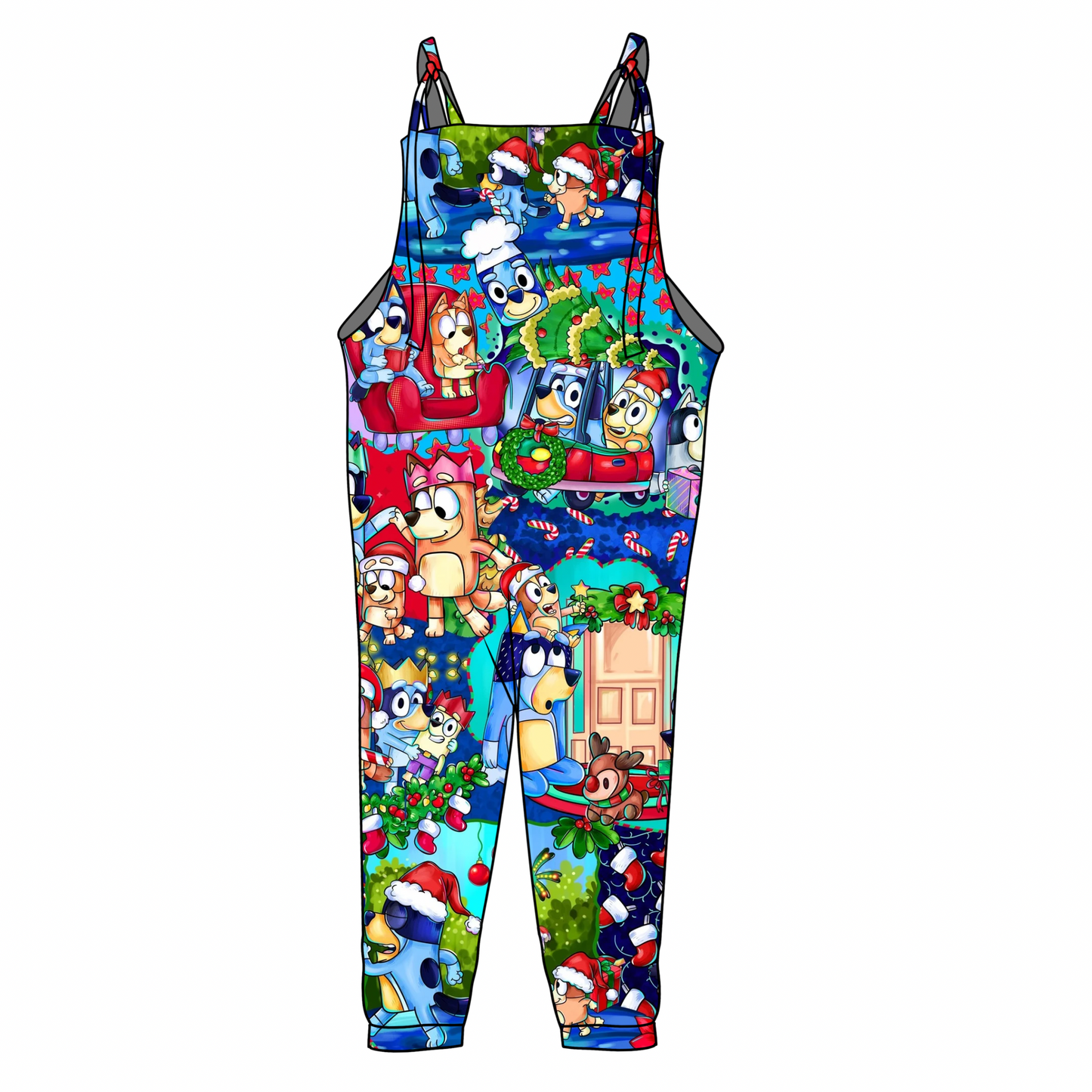 Holiday Heelers: Pant Overalls w/t Long Sleeve Shirt (ETA Early Nov.)