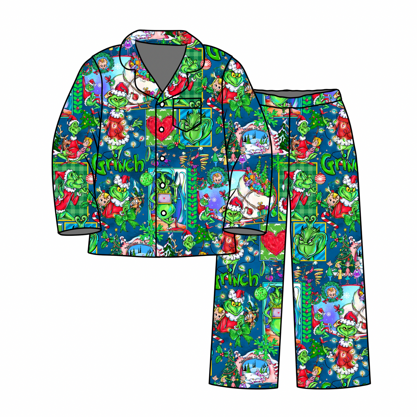Mean One: Kid's LS and Pants button-down (ETA Early Nov.)