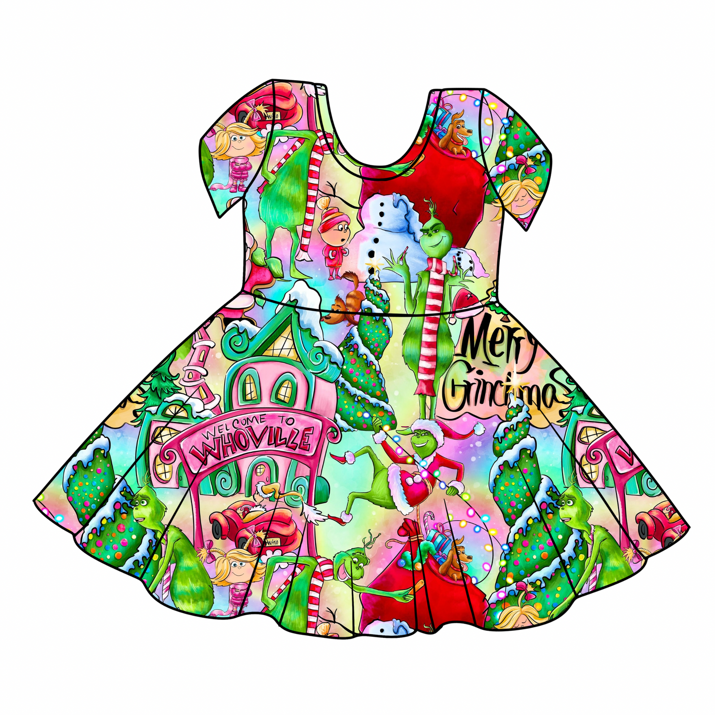 Whoville: Short Sleeve Twirl with Shorts (ETA Early Nov.)