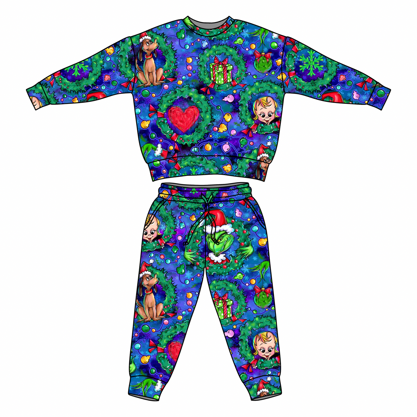 Wreath-ville: French Terry Jogger Set (ETA Early Nov.)
