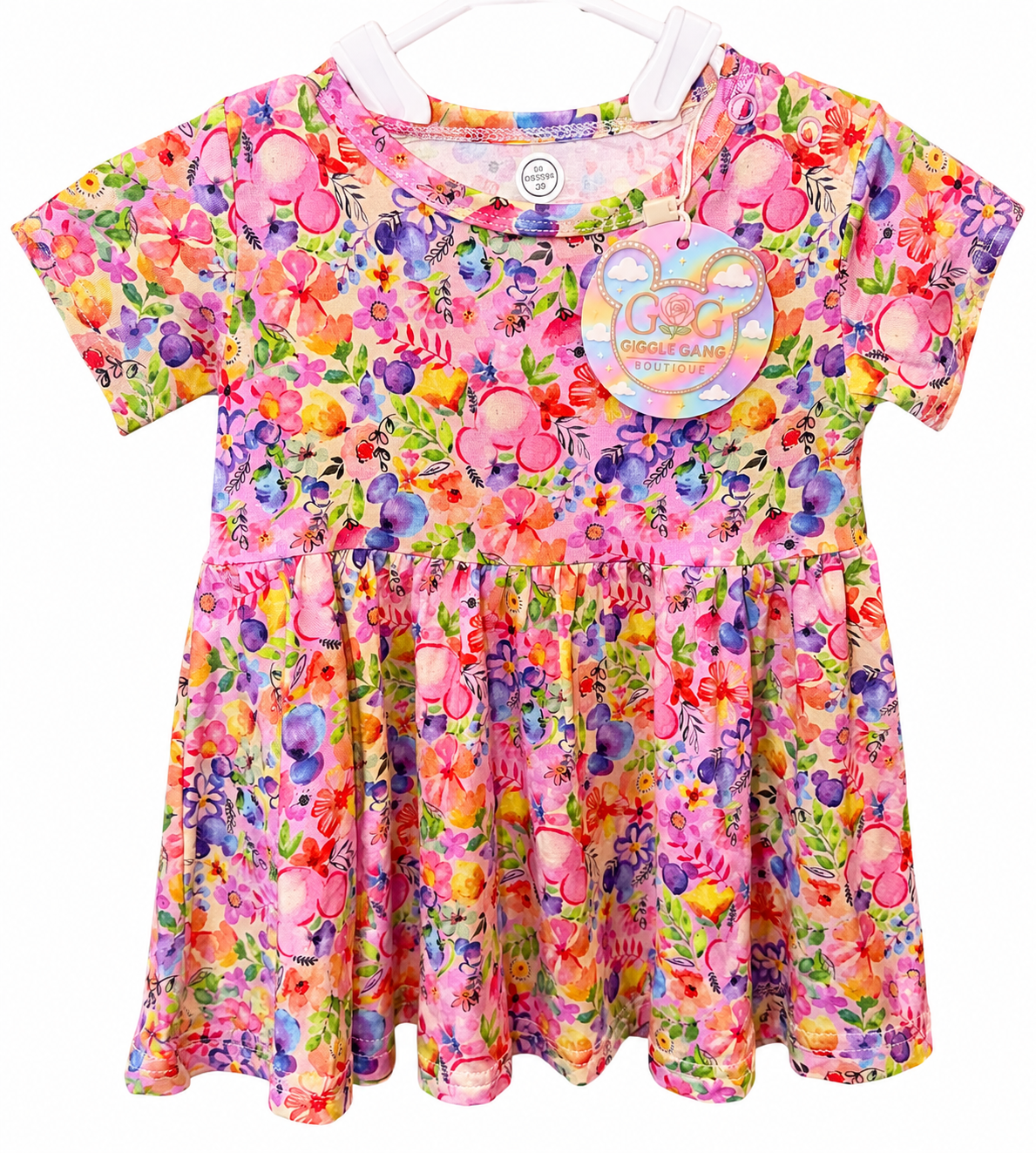 Floral Peplum with Ruffle Bummies