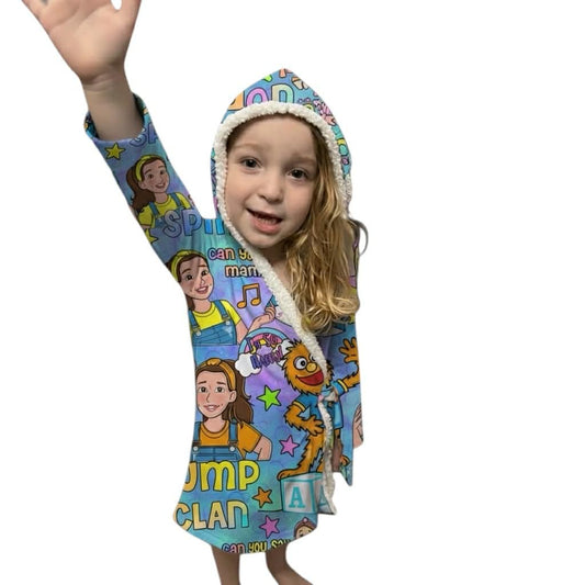 Icky Sticky (Blue) Robe Towels