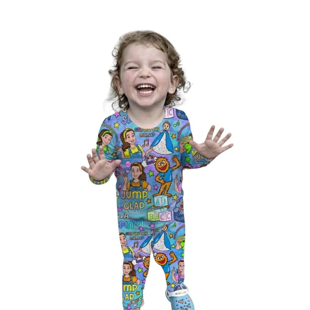 Icky Sticky (Blue) Ls and Pants PJ Set