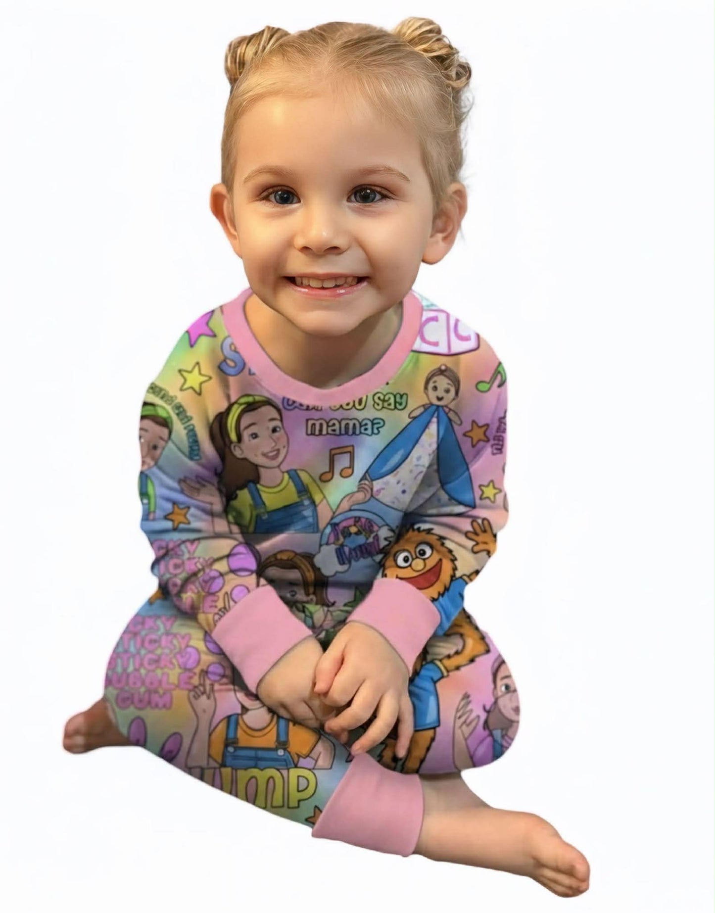 Icky Sticky (Pink) Ls and Pants PJ Set