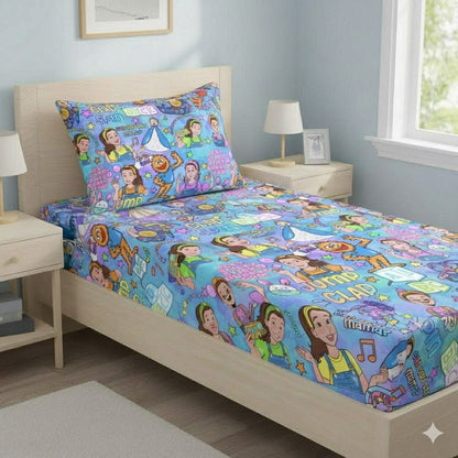 Icky Sticky (Blue) Bedding