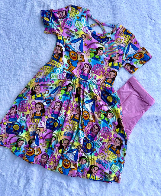 Icky Sticky (Pink) SS Twirl and Shorts