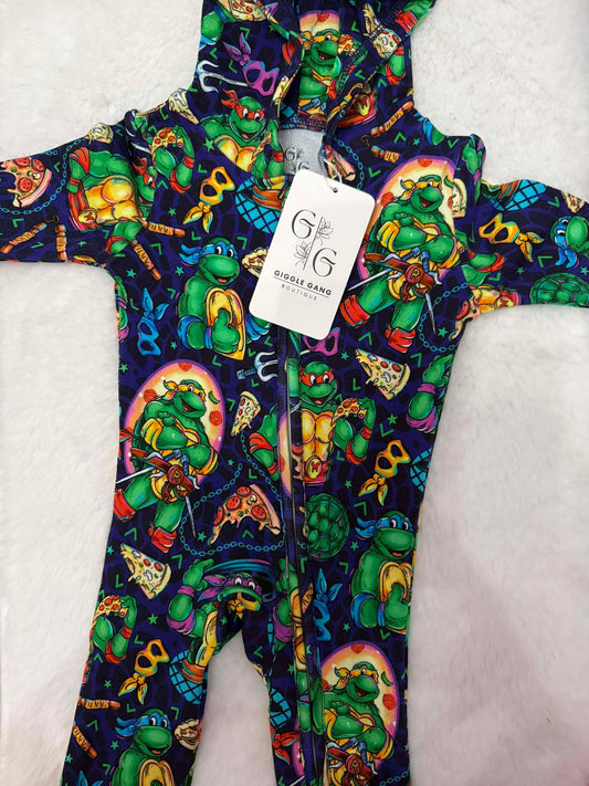 Pizza Time French Terry Hooded Zippy