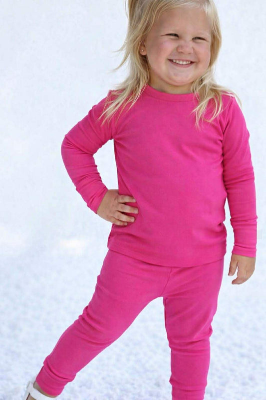 Berry Pink LS Pant Set